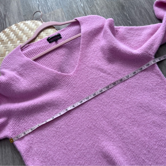 Something navy pink vneck oversized sweater - Picture 5 of 7